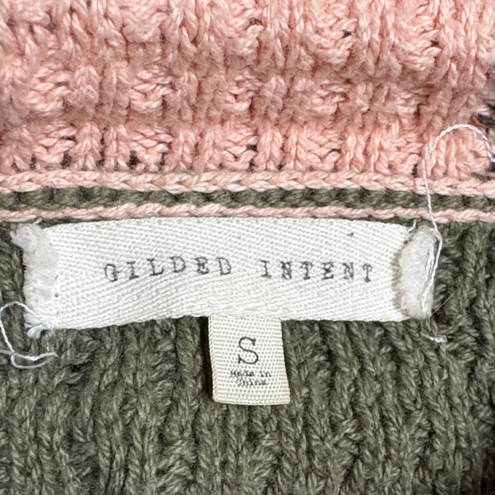 Buckle Multicolor Patchwork Sweater - image 2